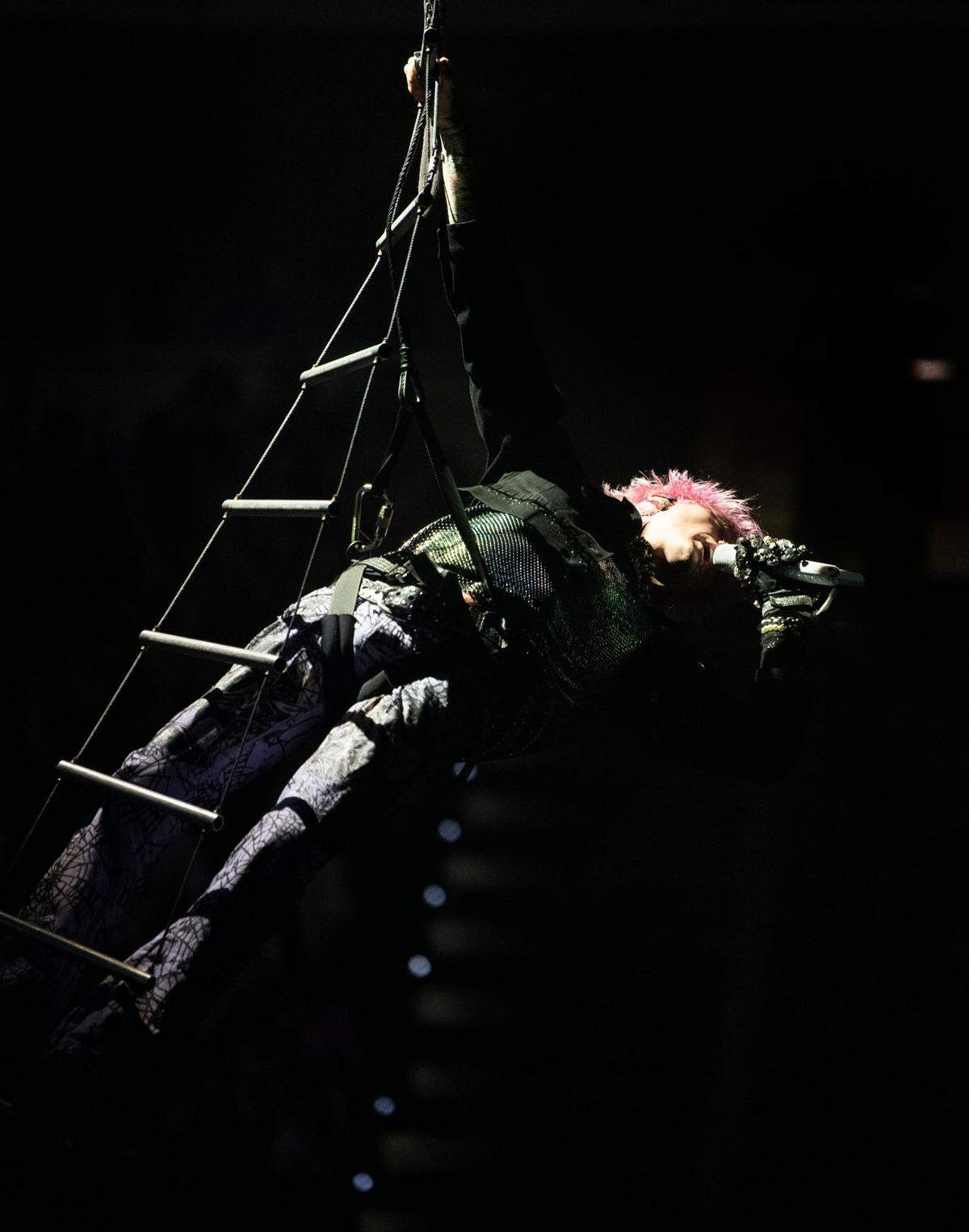 Machine Gun Kelly brings his “Mainstream Sellout Tour” to Raleigh, N.C.’s PNC Arena, Wednesday night, June 22, 2022.