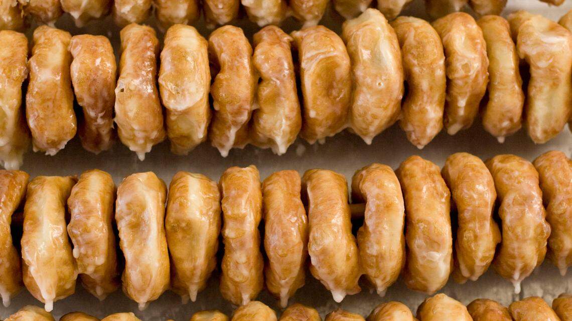 Britt’s Donuts at Carolina Beach only makes glazed doughnuts because there isn’t time to do other flavors when it gets busy.