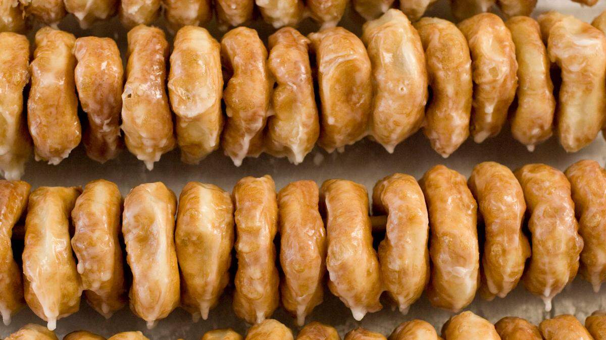Britt’s Donuts at Carolina Beach only makes glazed doughnuts because there isn’t time to do other flavors when it gets busy.