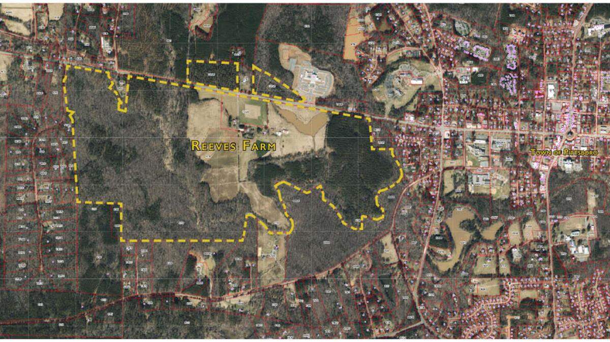 Roughly 488 acres of farmland near Pittsboro is being earmarked for a a mixed-use community.