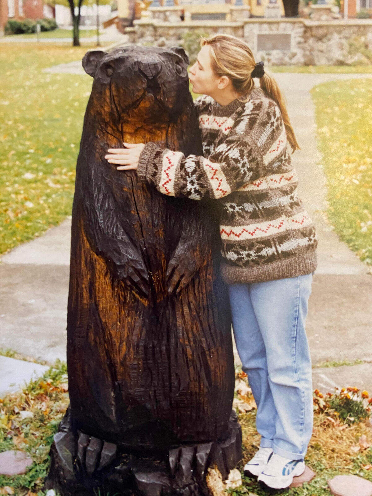 Amber Nimocks visits Punxsutawney, Pa., in 1997.