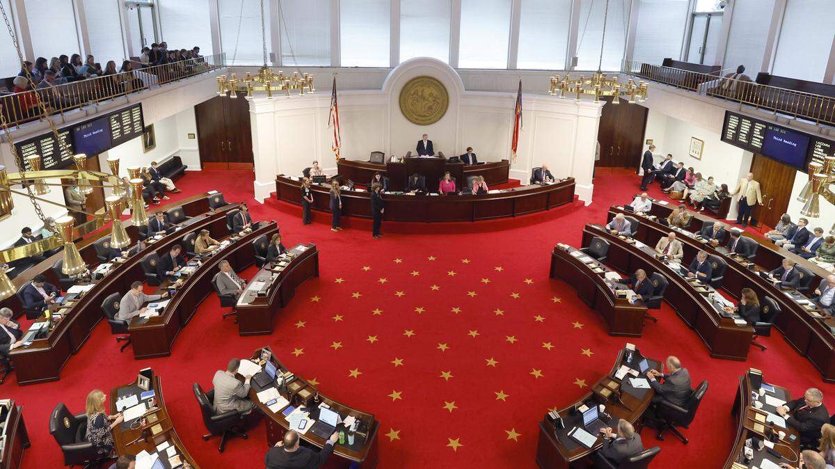 N.C. Senate leader Phil Berger presides over the N.C. Senate’s session at the N.C. Legislative Building in Raleigh, N.C., Tuesday, June 20, 2023.