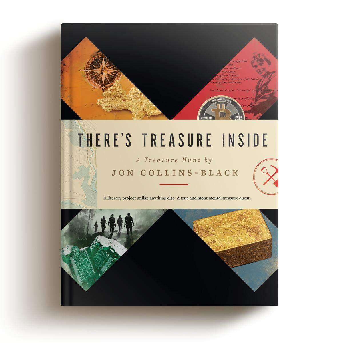 Dispersed throughout “There’s Treasure Inside” are clues that lead to hidden treasure, along with details about the treasure.