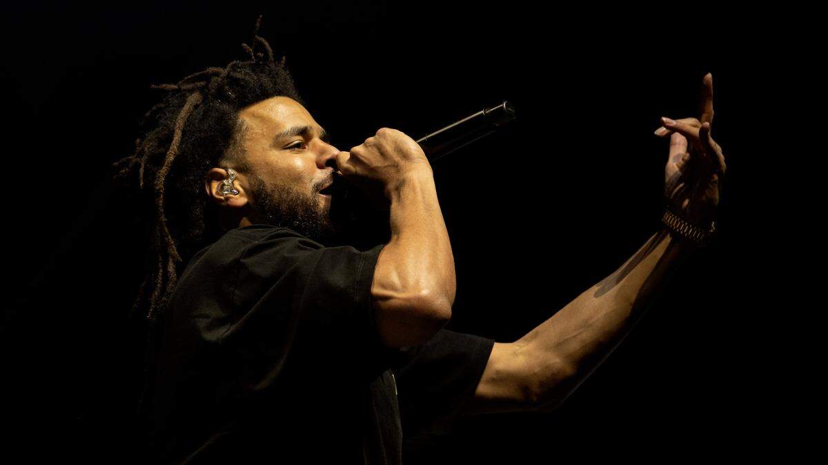 J. Cole headlines the Dreamville Festival in Raleigh, N.C., Sunday, April 2, 2023.