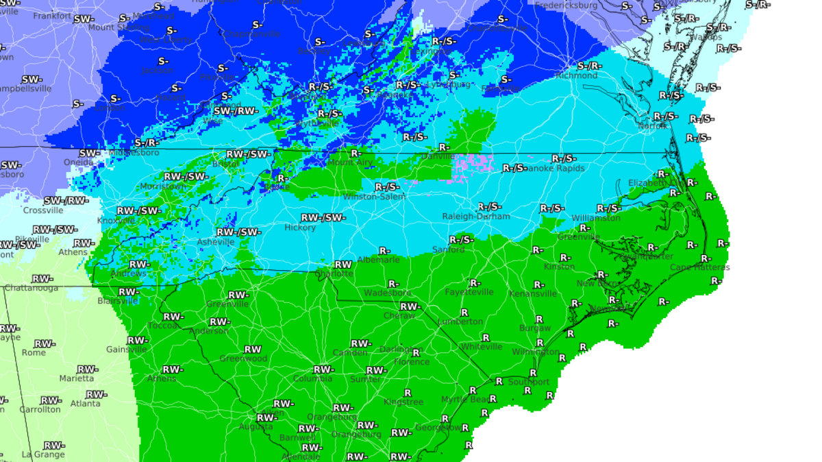 Raleigh weather forecast: Thunderstorms, snow and sleet | Raleigh News ...