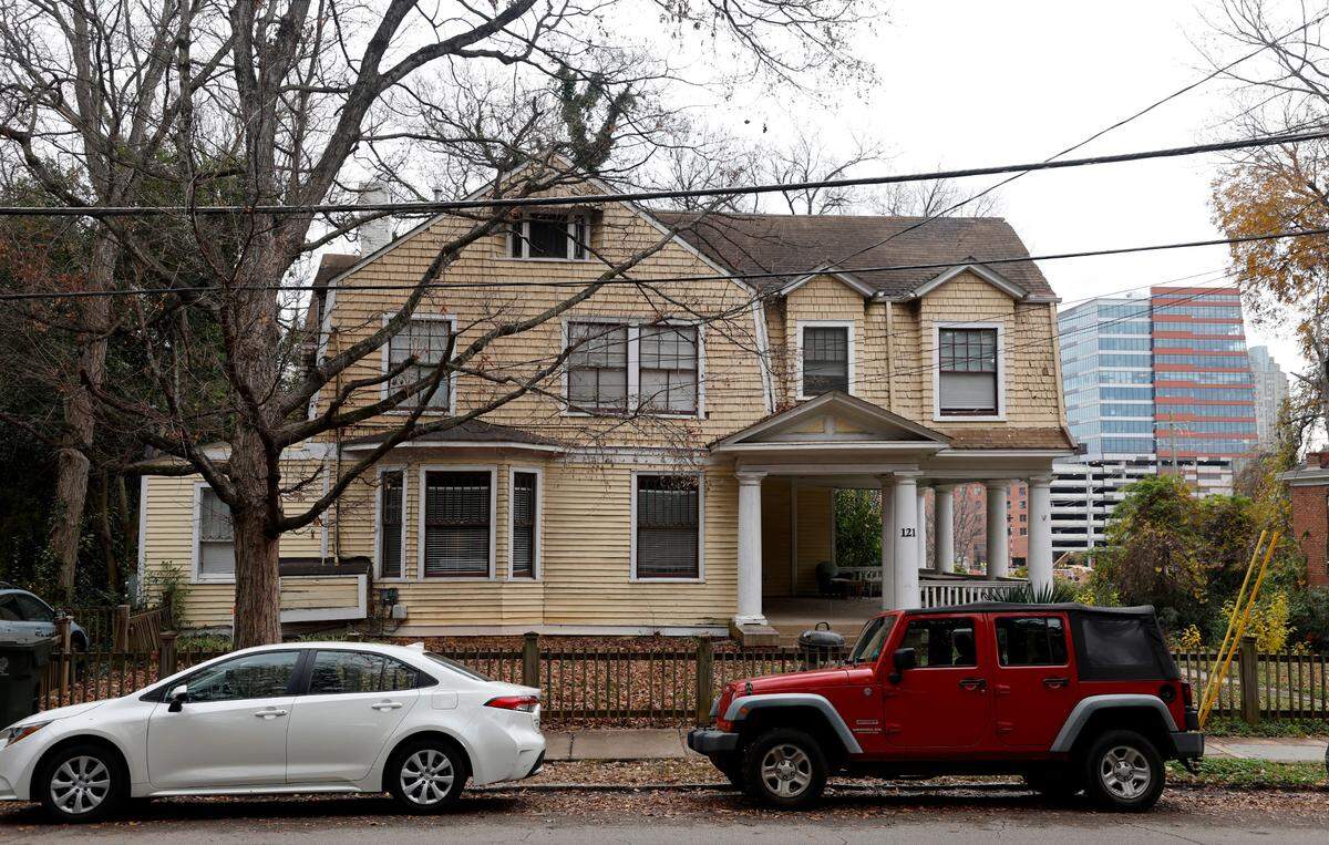 The Society for the Preservation of Historic Oakwood wants to purchase a city-owned parking lot at 411 Morson Street to save historic homes, like this one at 121 S. Boylan Ave., from demolition.