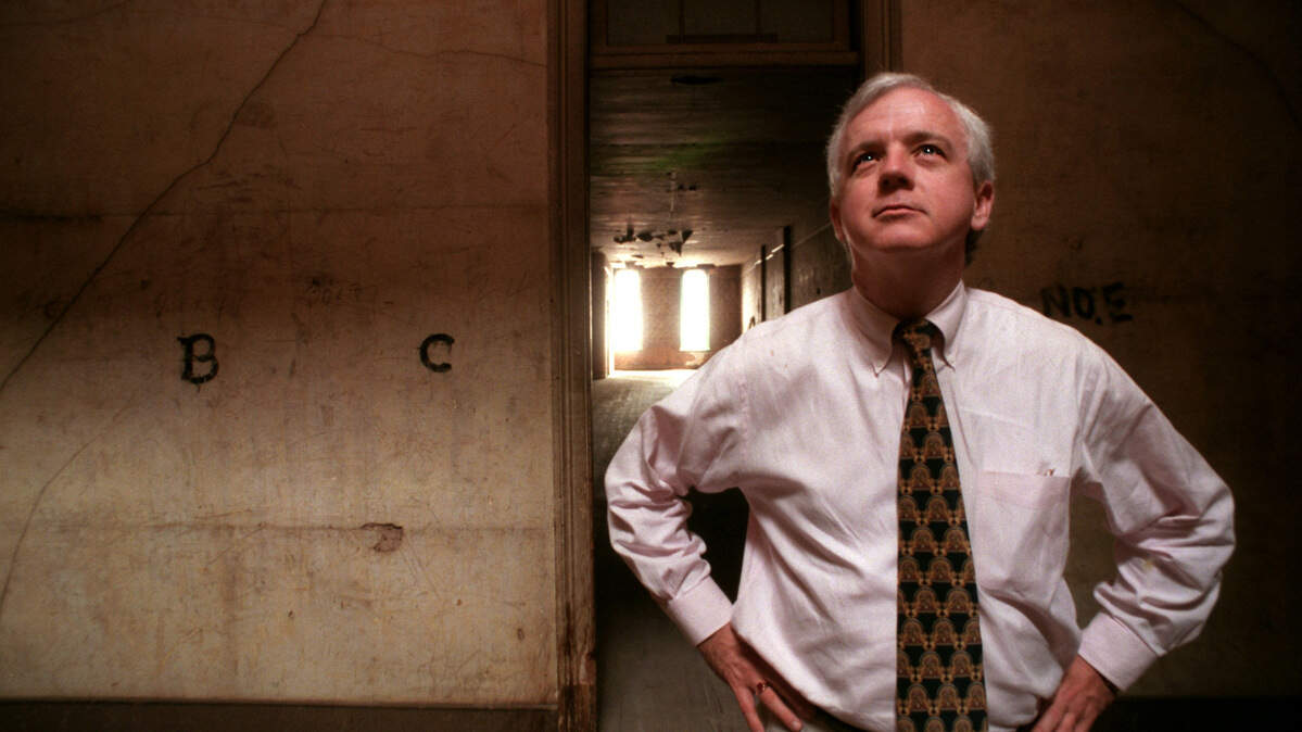 J. Myrick Howard, executive director of Preservation North Carolina, was photographed Aug. 5, 1997 in the Briggs Hardware Building in Raleigh.