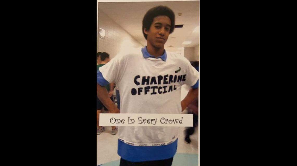 Matt James in the 8th grade (presumably between haircuts), as seen in a 2006 yearbook photo for Durant Road Middle School in Raleigh. James, a Raleigh native, is the first Black star of “The Bachelor” on ABC.