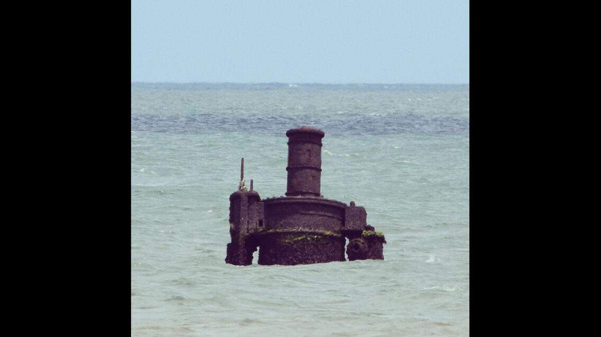 This robotic looking monstrosity off Cape Hatteras National Seashore in North Carolina is part of a ship that sank in 1862, the National Park Service says.