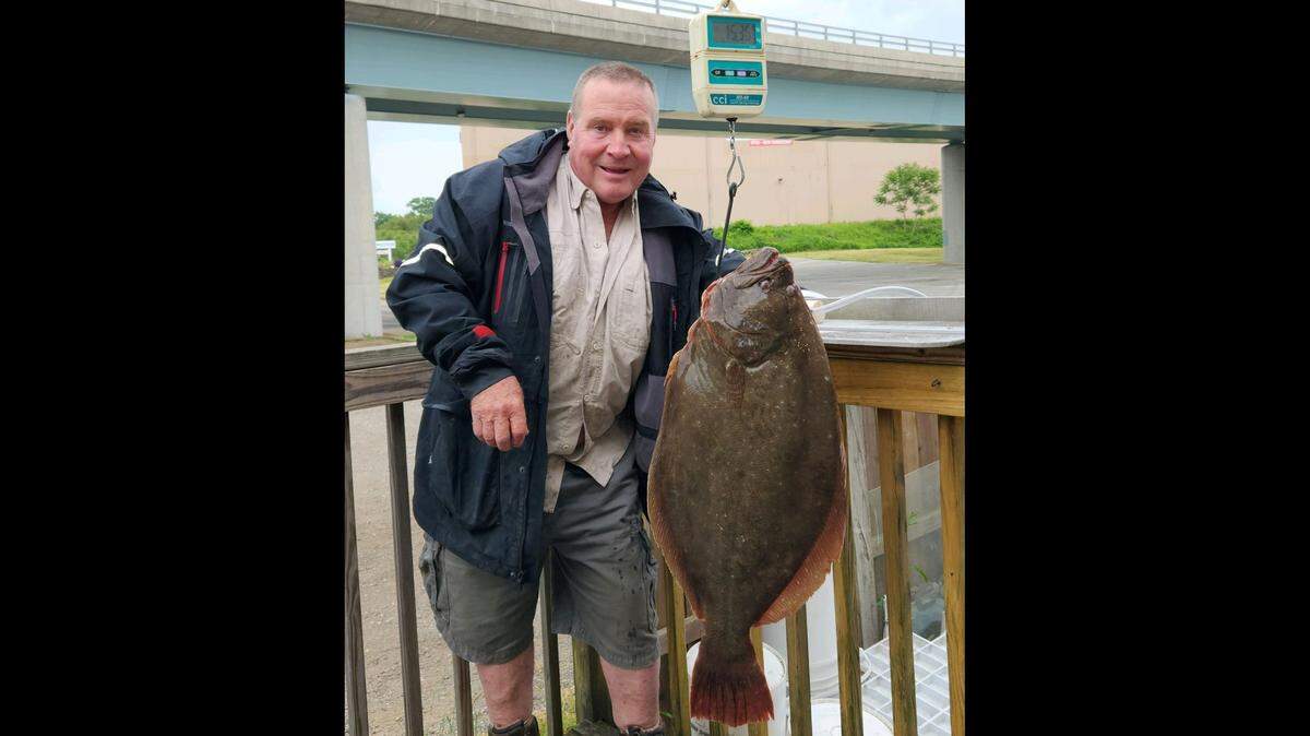 Bill Proulx caught a huge summer flounder off the coast of Connecticut and broke the state’s record.