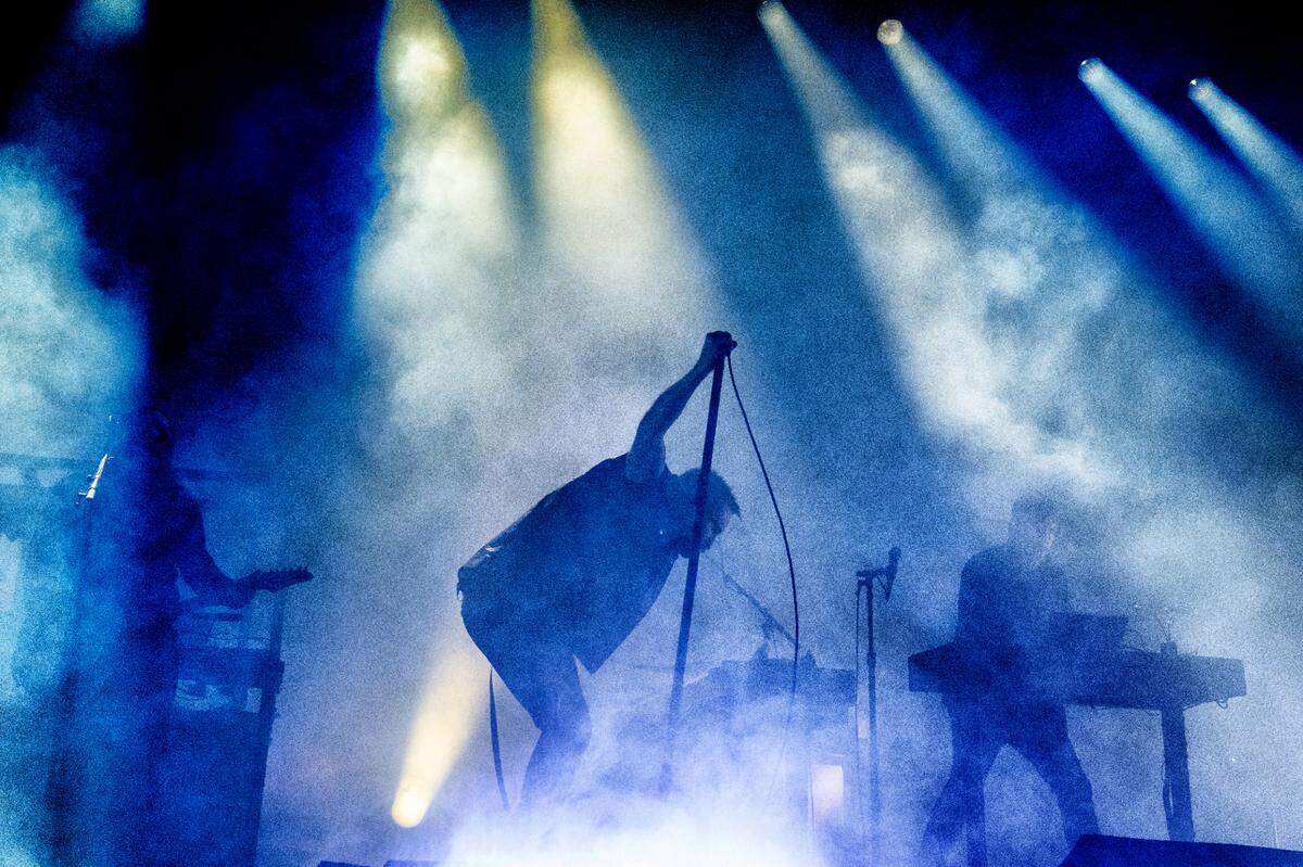 Trent Reznor and Nine Inch Nails open their 2022 U.S. tour at Raleigh, N.C.’s Red Hat Amphitheater, Thursday night, April 28, 2022.