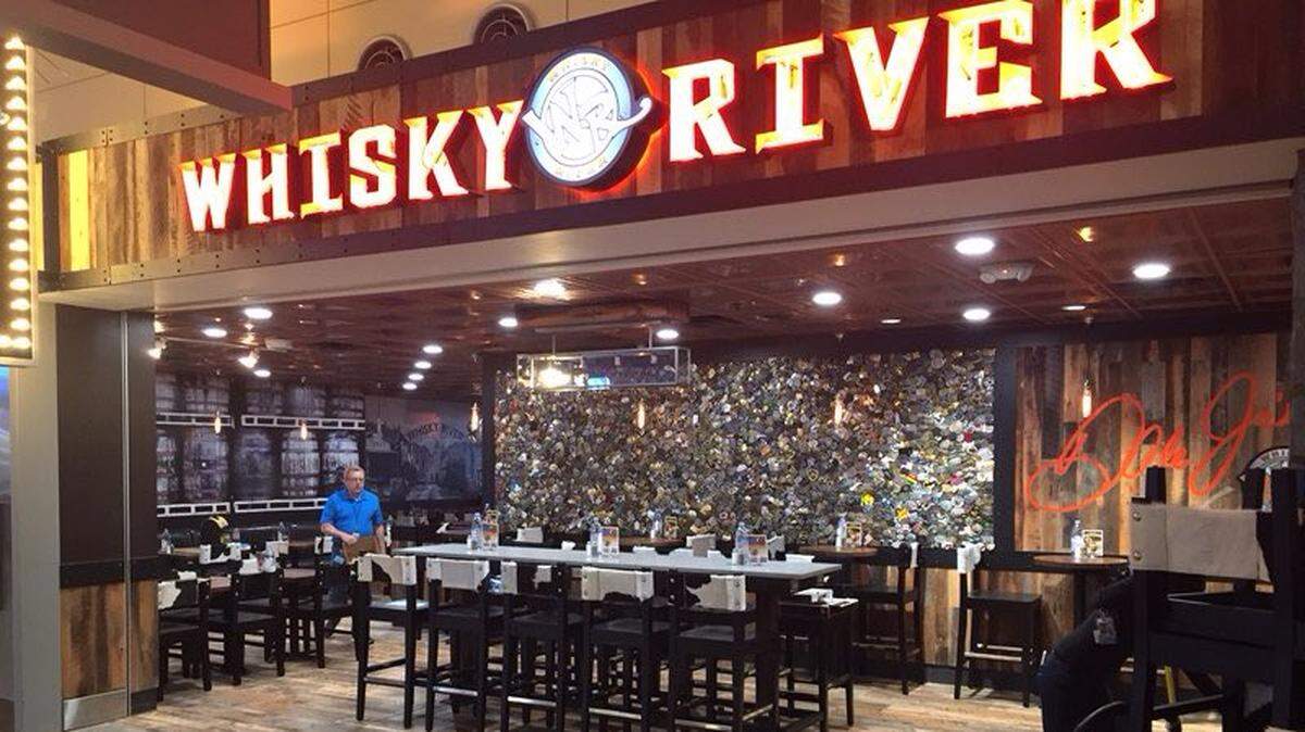 Dale Earnhardt Jr.'s Whisky River opened at Raleigh-Durham International Airport in March 2018.
