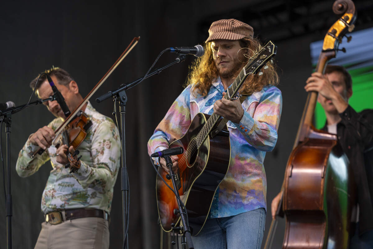 The Jason Carter Band performs in City Plaza during the Raleigh Wide Open music festival in downtown Raleigh on Friday, Oct. 3, 2025. The event features live bluegrass, folk, Americana and gospel artists.