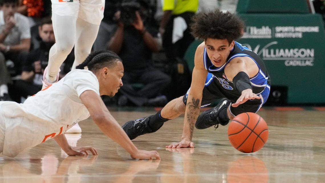 Duke basketball’s road woes continue. Blue Devils struggle in 81-59 ACC loss to Miami