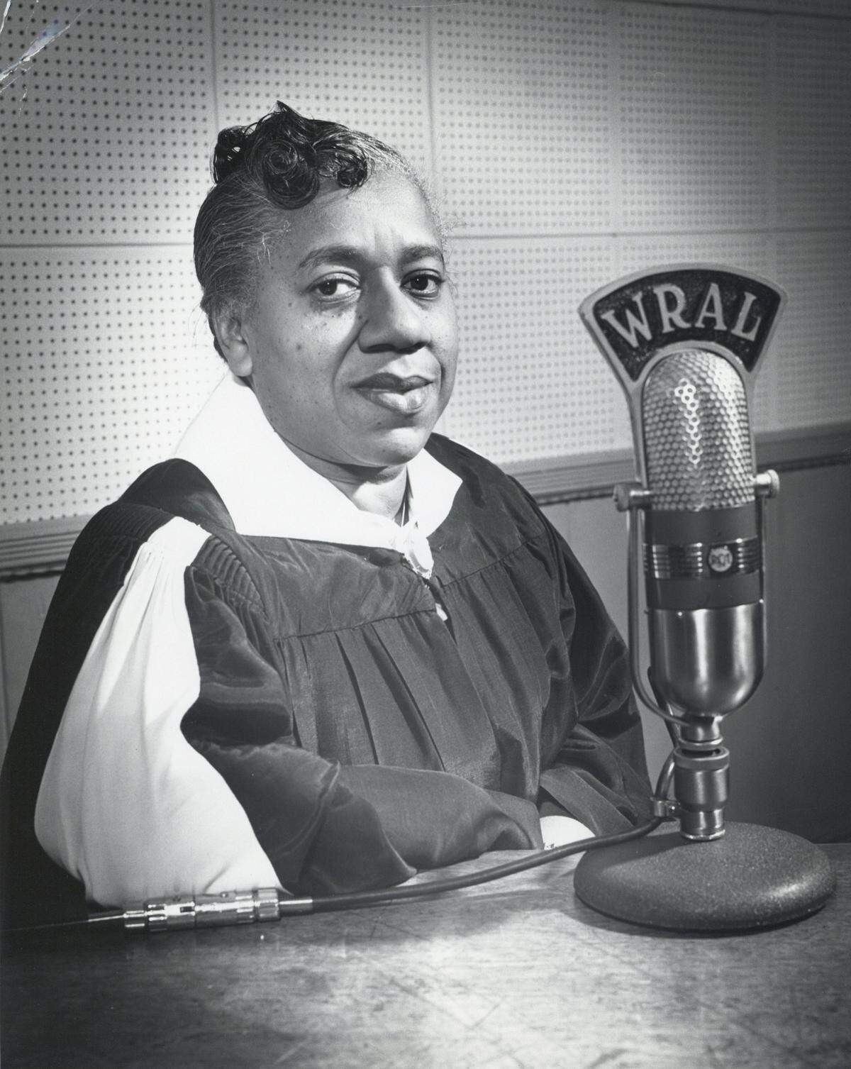 Sister Mabel Gary Philpot was the first Black radio host on WRAL and then on television with her gospel style preaching that united black and white Christians in Raleigh.