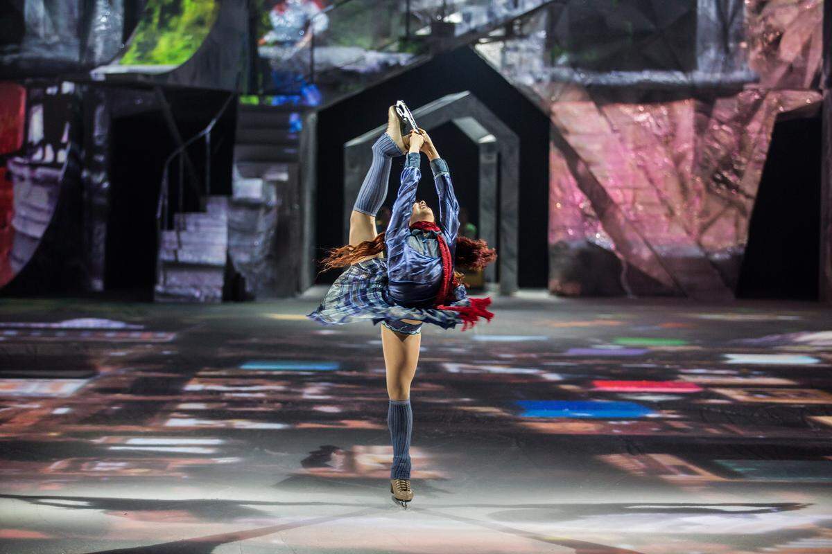 Cirque du Soleil’s “Crystal” is the first time a Cirque production involves ice skating in the company’s 34-year history.  The performance combines skating and acrobatic feats. “CRYSTAL” has a fairly elaborate storyline that takes the title character into “a world of self-exploration,”