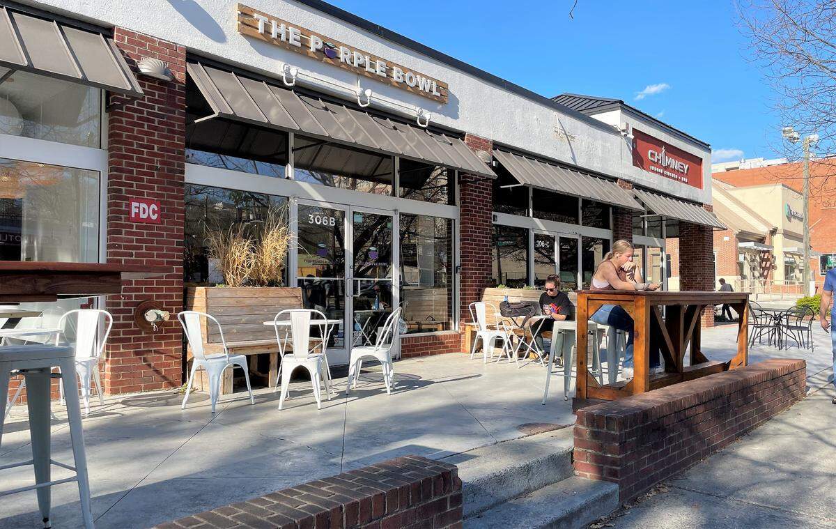 In 2022, Purple Bowl owners Taylor and Paula Gilland expanded the space into an adjoining storefront and tried to buy the building from their landlord. They lost the bid to Longfellow, which paid $13.2 million for the building and four other lots, records showed.