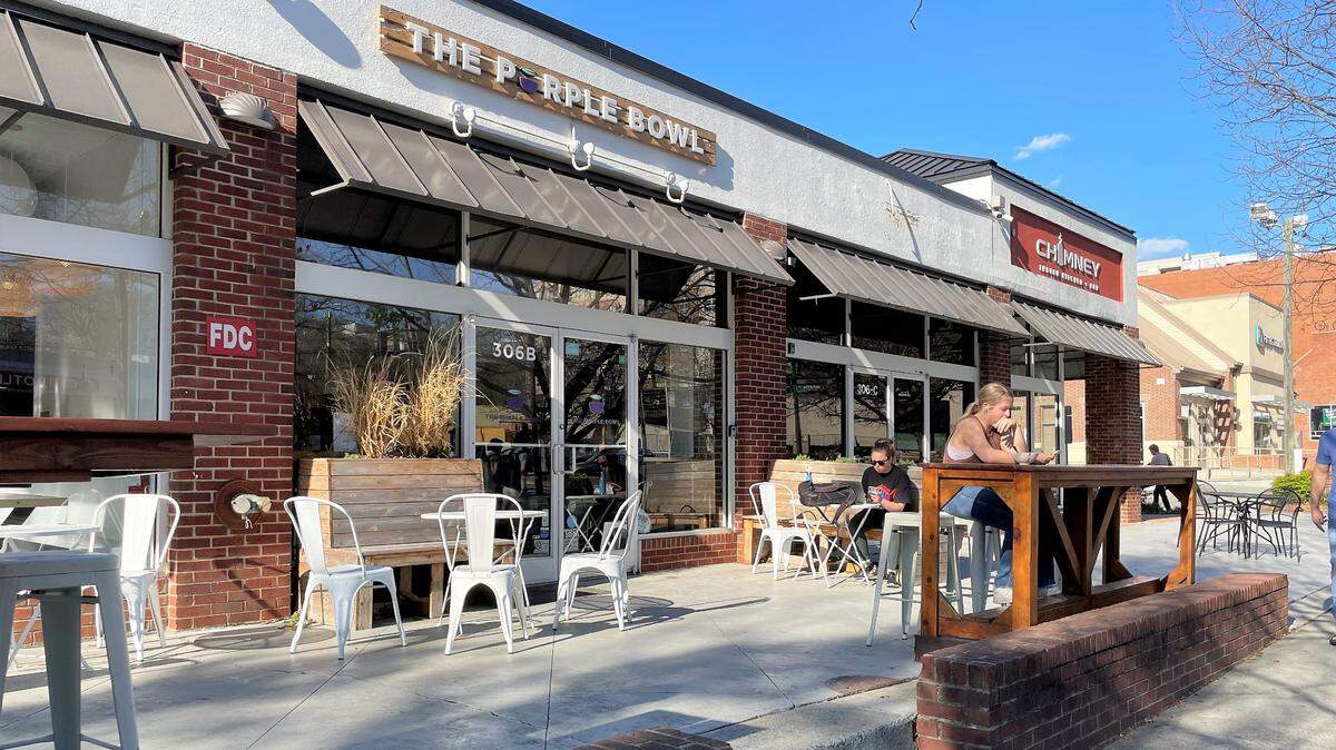 In 2022, Purple Bowl owners Taylor and Paula Gilland expanded the space into an adjoining storefront and tried to buy the building from their landlord. They lost the bid to Longfellow, which paid $13.2 million for the building and four other lots, records showed.