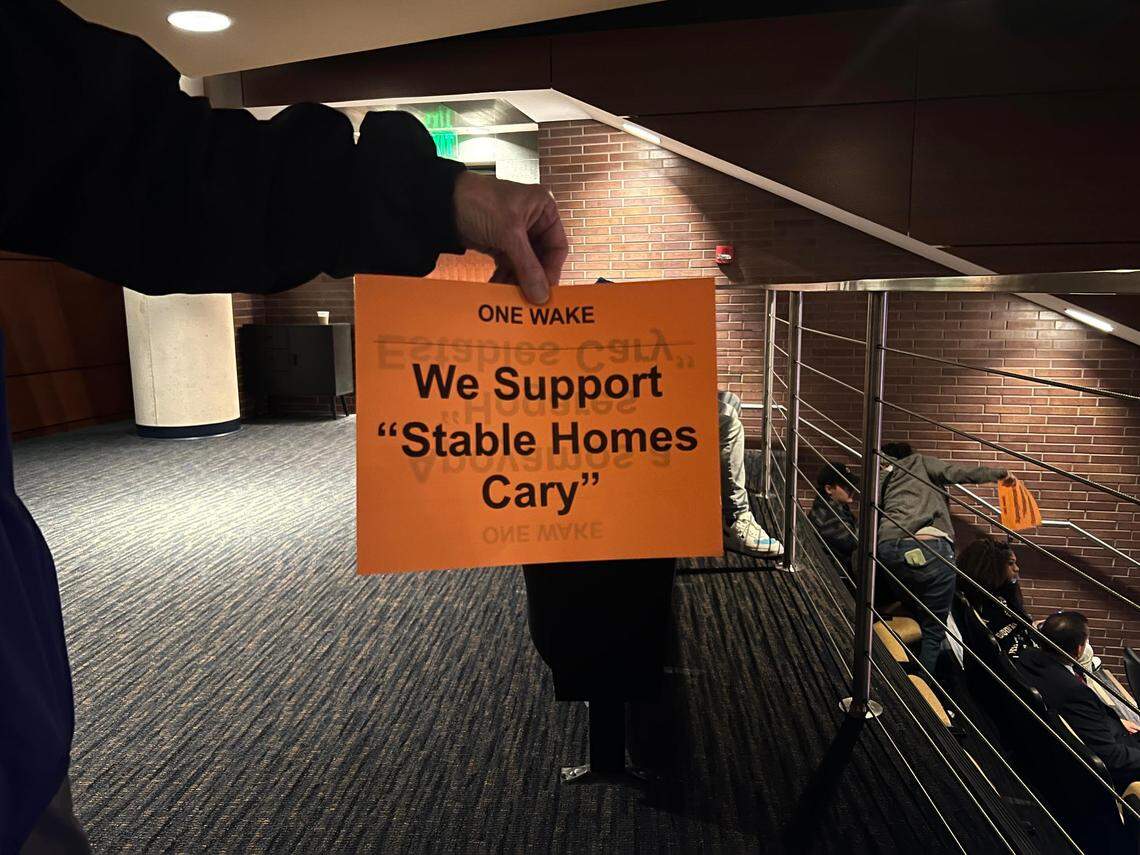 Cary Town Council members plan to vote on an initiative next month that will provide immediate assistance to families displaced and needing housing assistance.