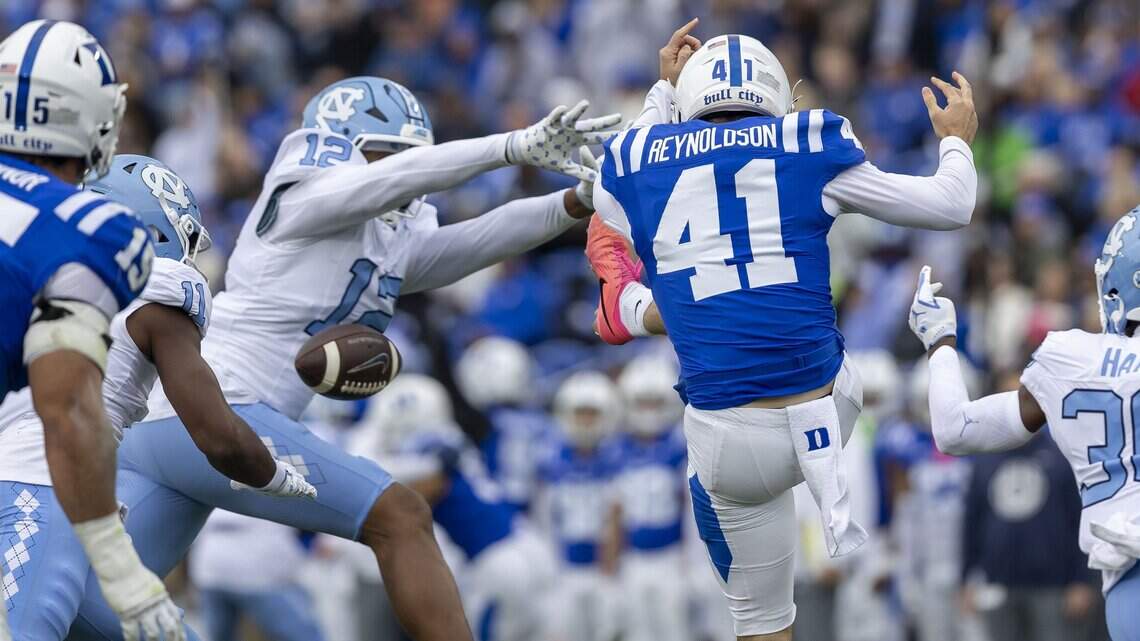 Photos: UNC battles rival Duke in college football action