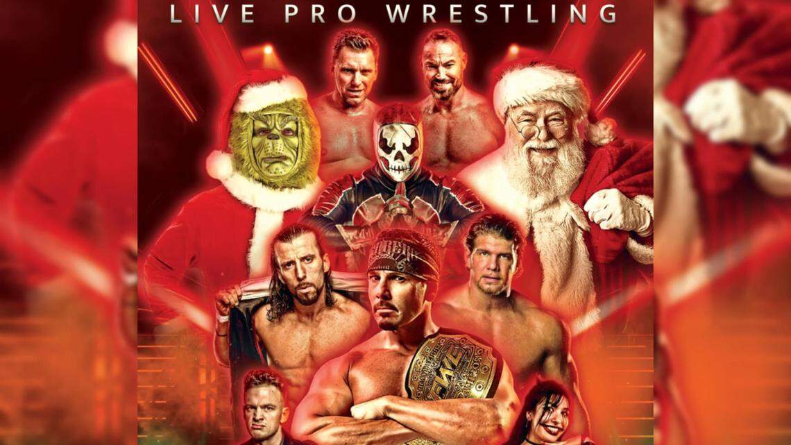 Who’s the baddest holiday outlaw? How to watch Santa wrestle the Grinch in the Triangle