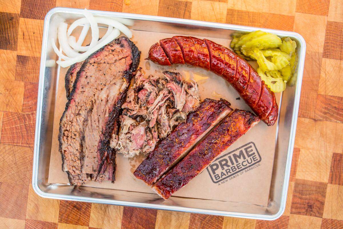 Prime BBQ specializes in smoked brisket, pork shoulder and house made sausage.
