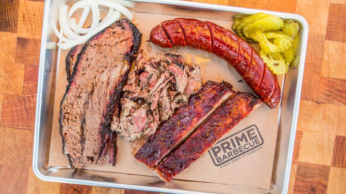 Prime BBQ owner Chris Prieto will compete on the new Food Network show BBQ Brawl with Iron Chefs Michael Symon, Bobby Flay and grilling expert Eddie Jackson. Prime specializes in smoked brisket, pork shoulder and house made sausage.