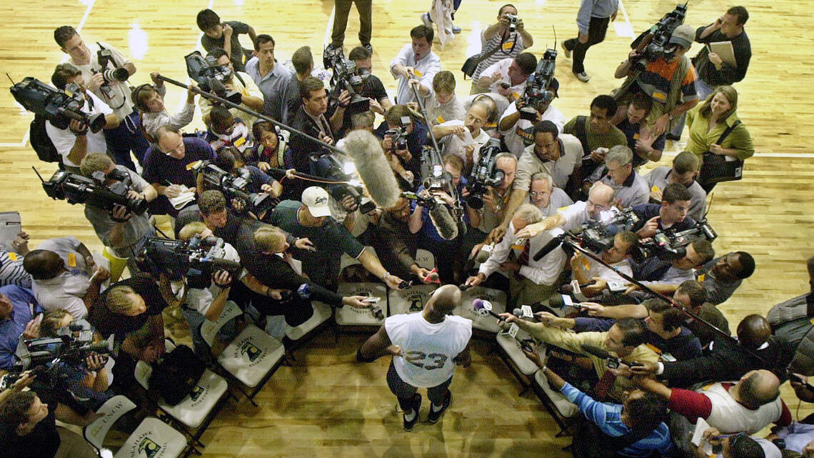 Media swarms Michael Jordan & $25 fine for car washes — Today in Triangle History