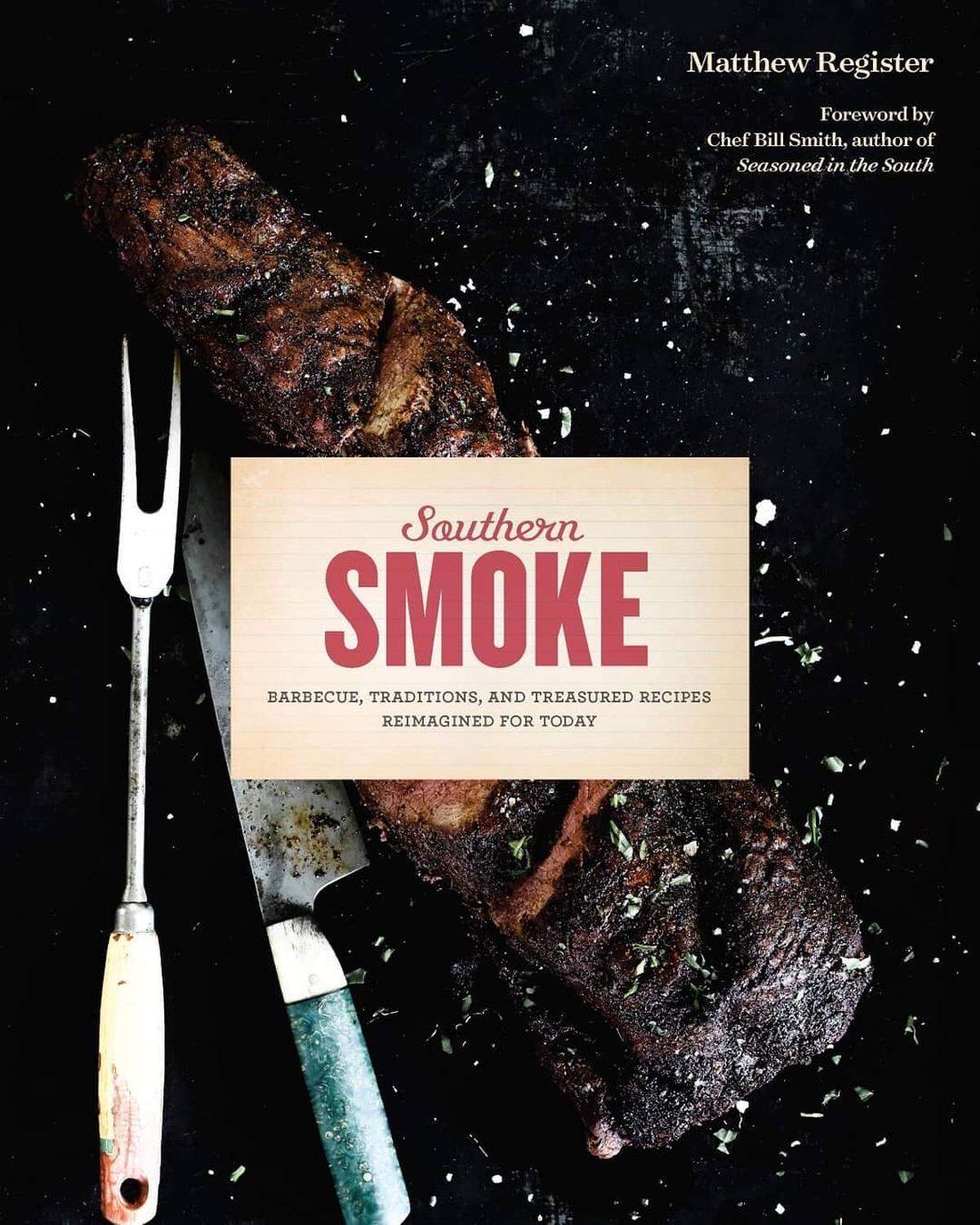 Matthew Register’s cookbook “Southern Smoke: Barbecue, Traditions and Treasured Recipes Reimagined for Today” is named for this restaurant in Garland.