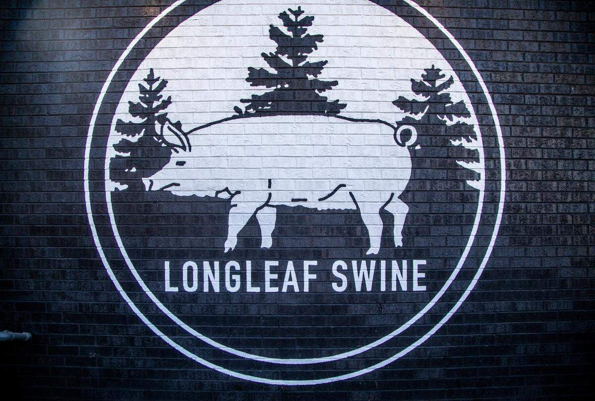 A mural outside Longleaf Swine in Raleigh Friday, Nov. 4, 2022.