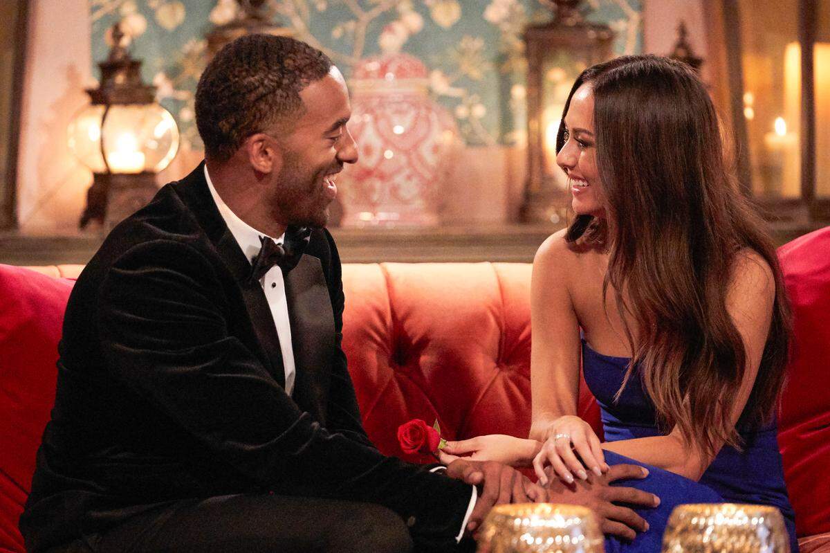 Raleigh native Matt James and Abigail Heringer in the Season 25 premiere of “The Bachelor” on ABC.
