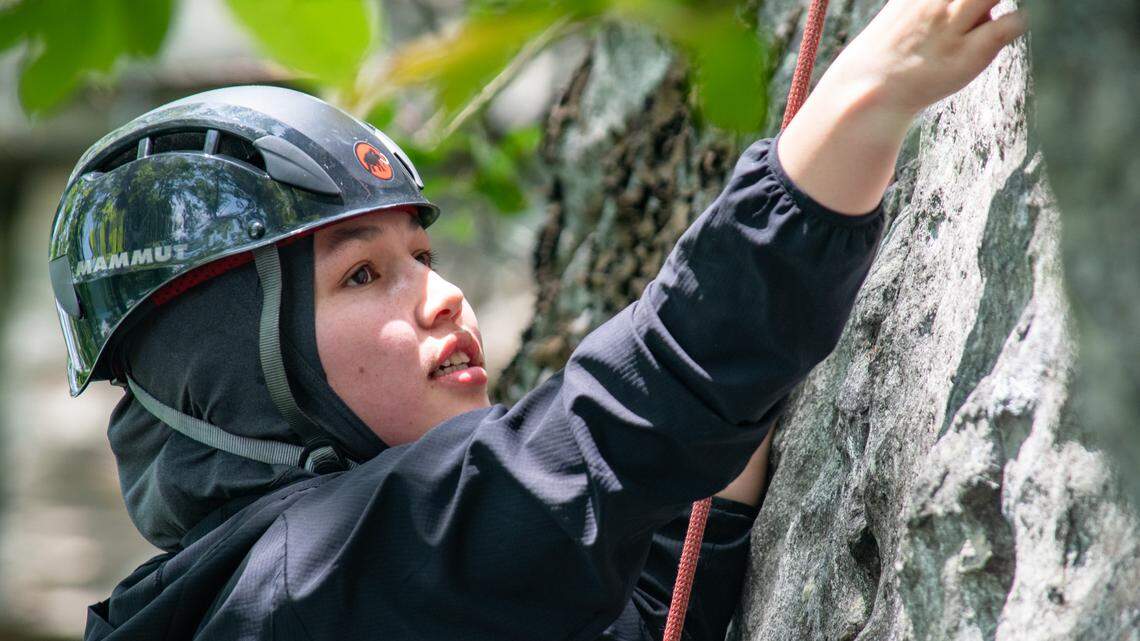 How a group of Afghan women found a home in NC’s rock climbing community