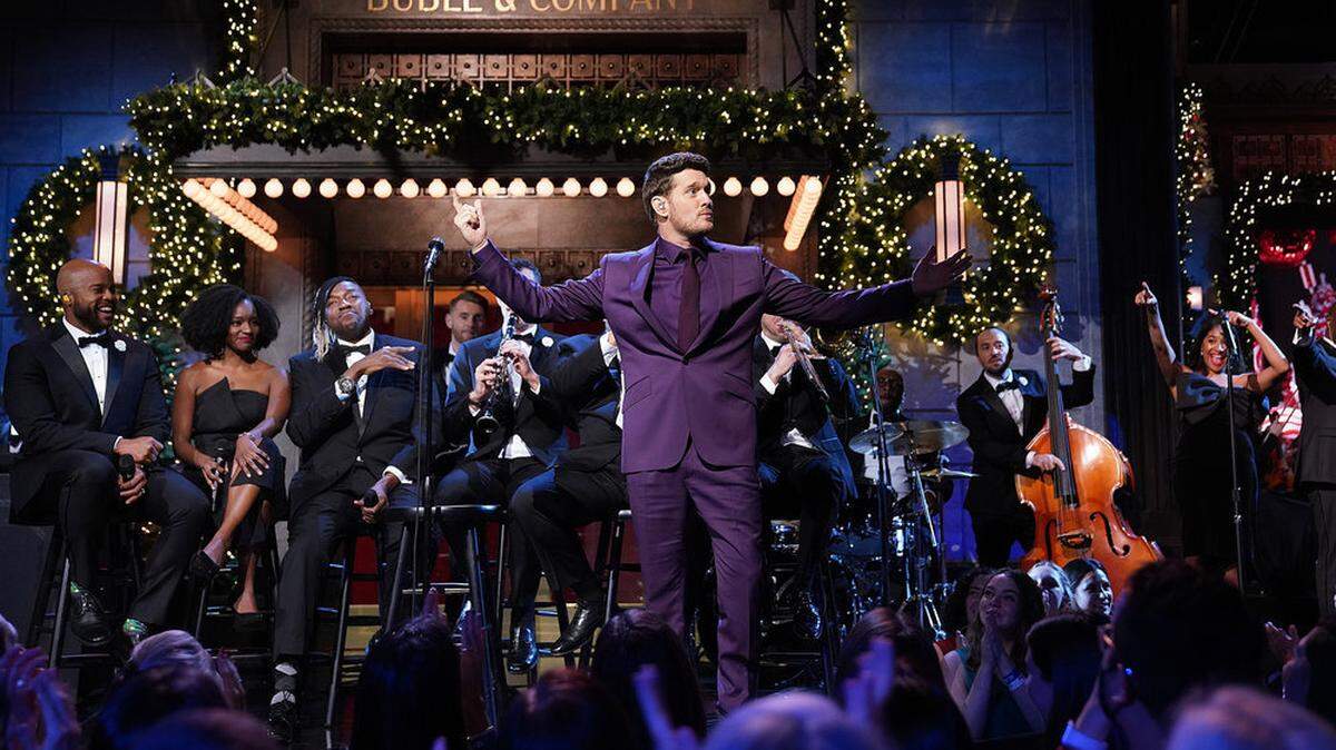 Michael Bublé in the NBC holiday special “Michael Bublé’s Christmas in the City.”