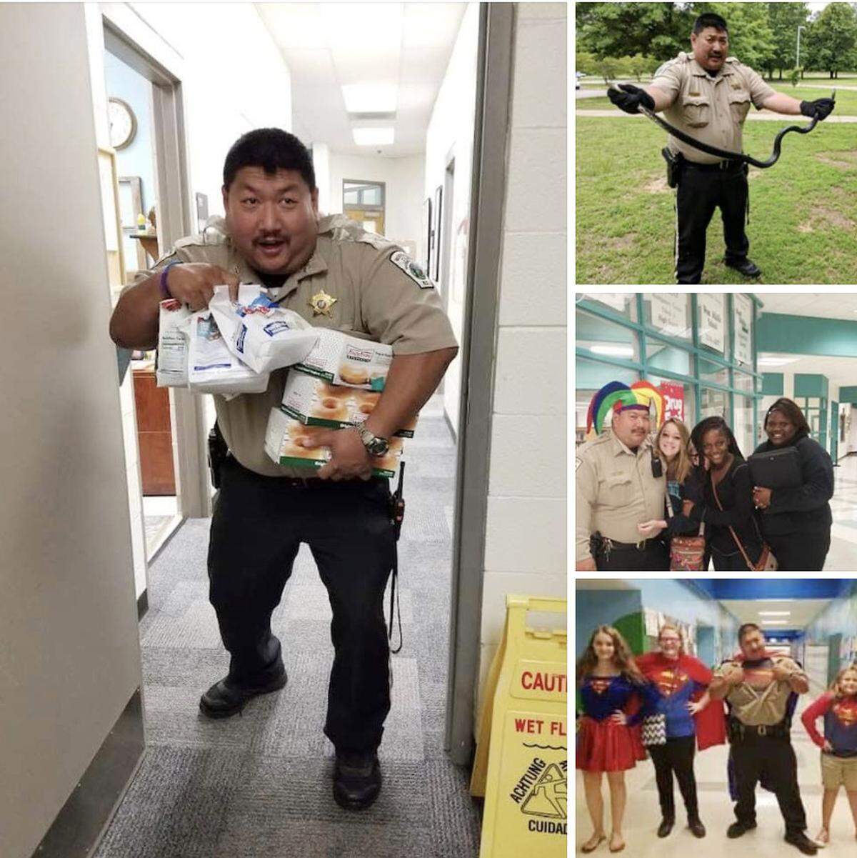 Officer Bud worked as a school resource officer at East Montgomery Middle School and was extremely popular with teachers, staff and students.