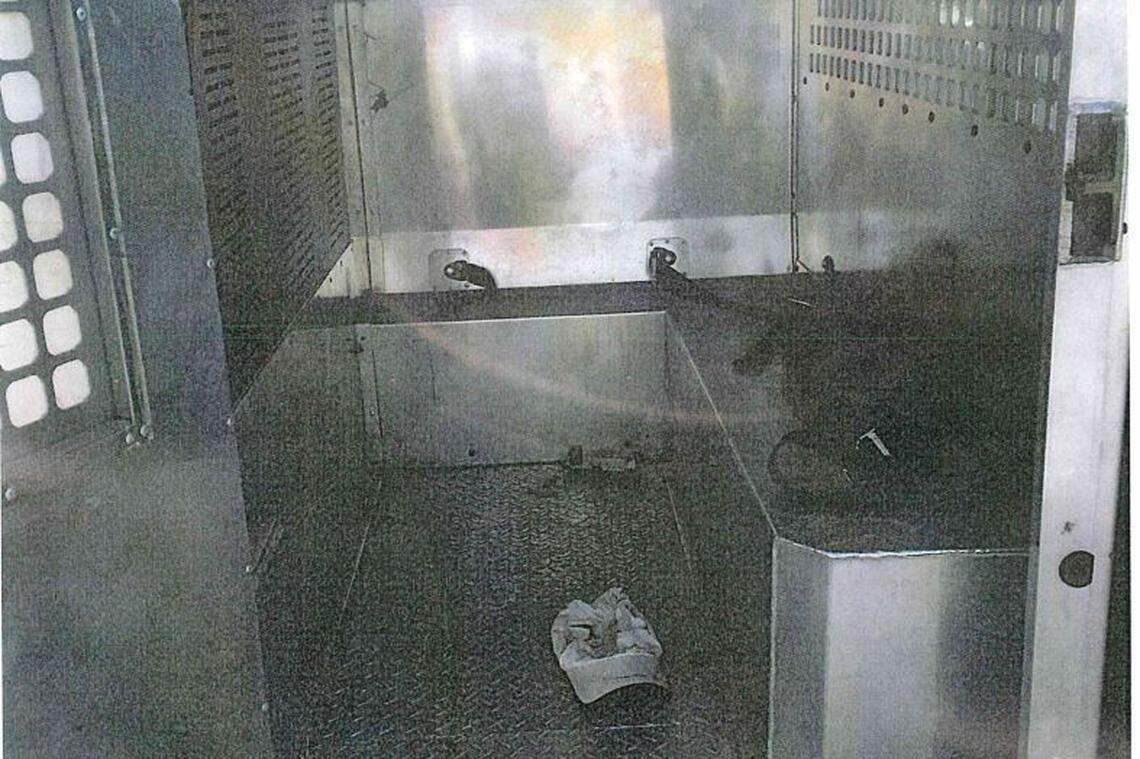 Nikki Green’s baseball cap was left behind in the transport van where she and Wendy Newton drowned on Sept. 18. The women were trapped in a cage installed in the back of the van while floodwaters rushed in.