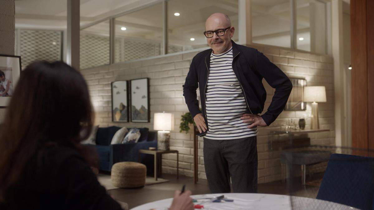 The modern post-and-beam style home of Delia (Michaela Watkins) and Forrest (Rob Corddry) in the CBS show “The Unicorn” is a nod to Raleigh’s mid-century modern history.