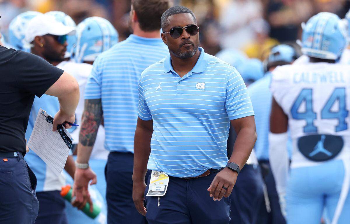 North Carolina team chaplain Mitch Mason is shown during the Tar Heels’ game against Appalachian State University on Saturday, September 3, 2022 in Boone, N.C