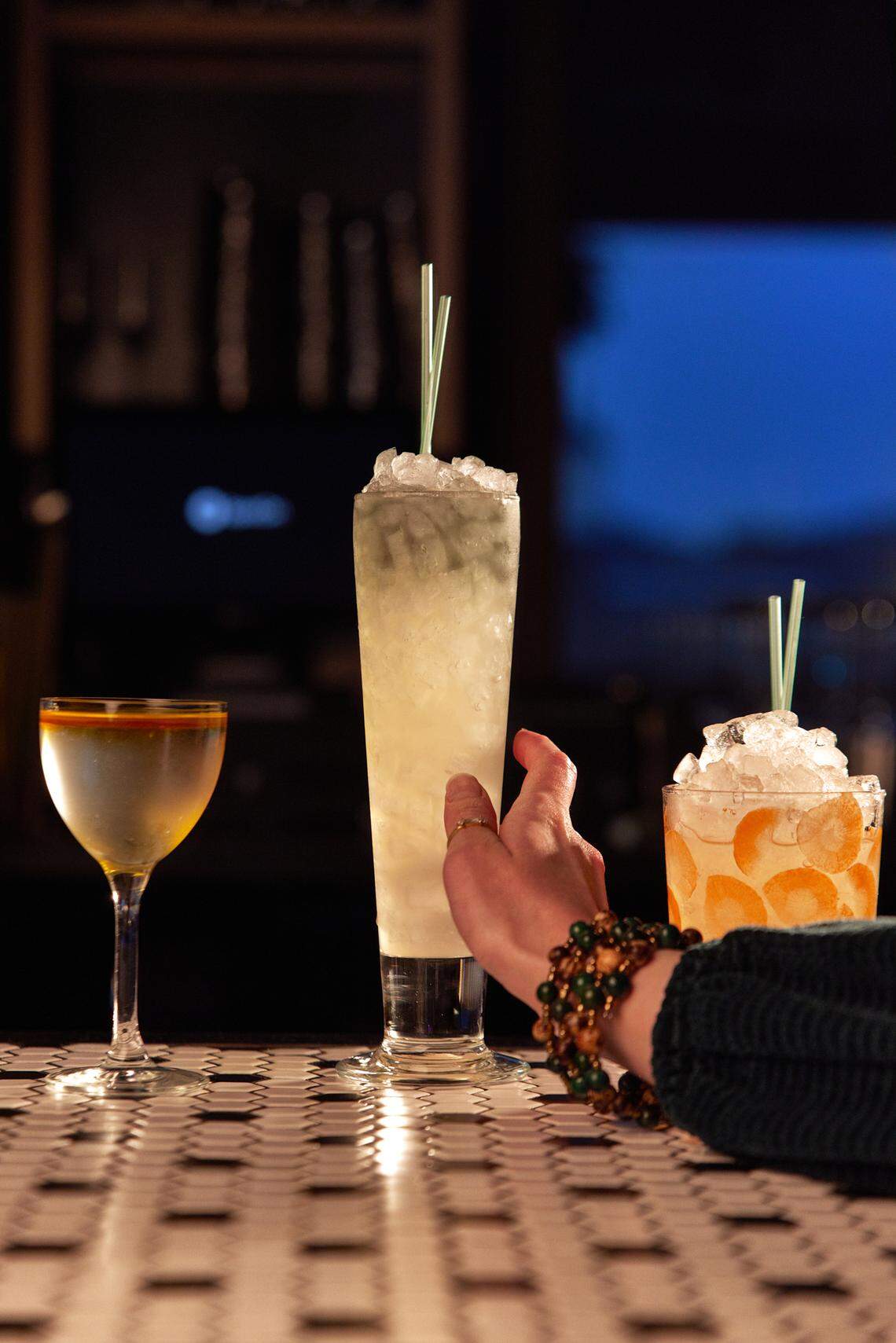 Nightingale Rooftop Restaurant & Bar also has a drink of the month special, with a portion of sales benefiting a specific nonprofit.