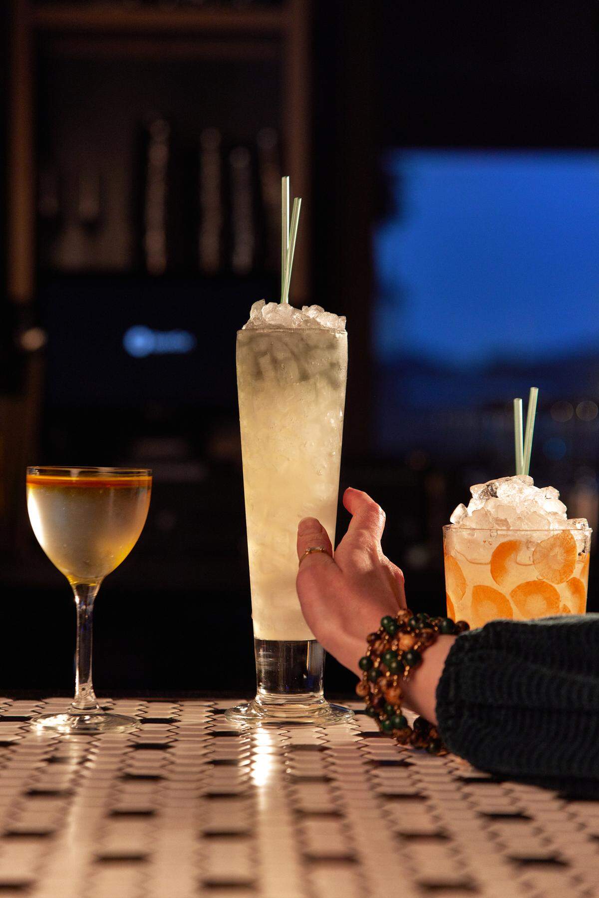 Nightingale Rooftop Restaurant & Bar also has a drink of the month special, with a portion of sales benefiting a specific nonprofit.