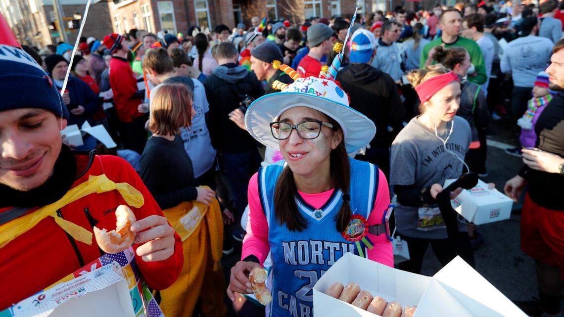 Raleigh’s offbeat Krispy Kreme Challenge goes virtual, offering more safety, less vomit