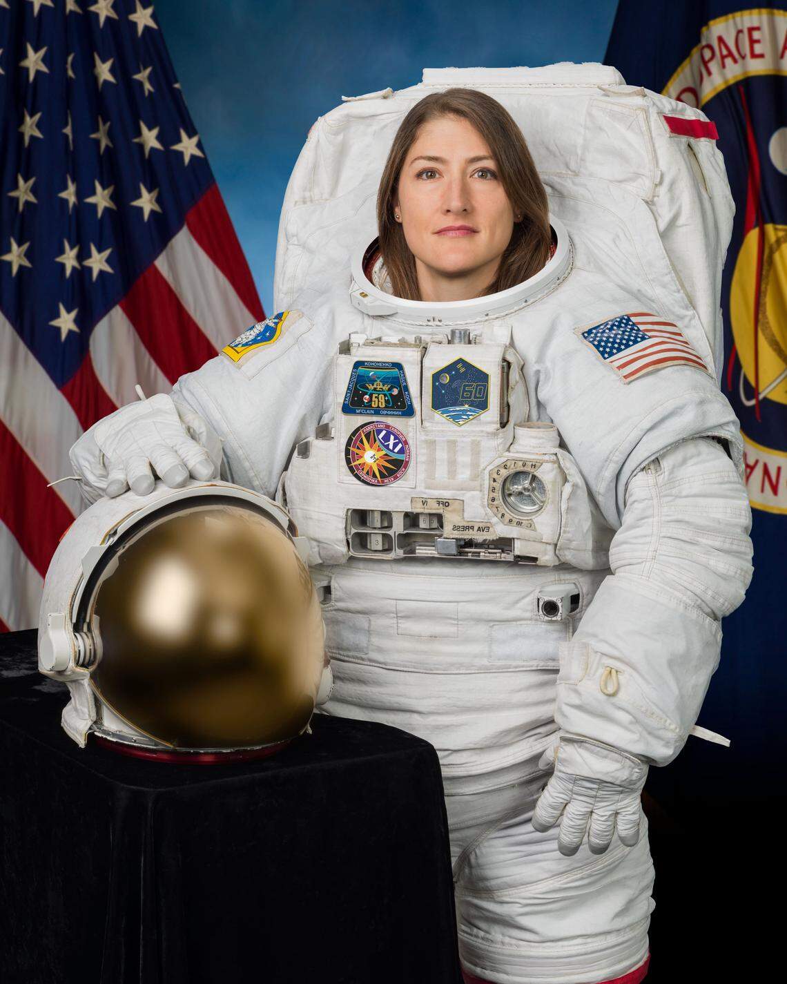 Official portrait of NASA astronaut Christina Koch.