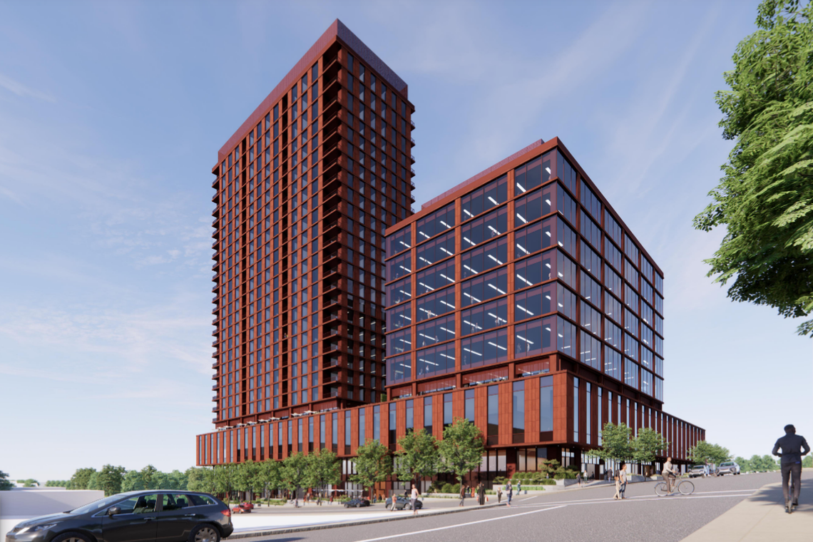 Developers plan to replace the downtown Durham YMCA with two towers above a new gym, a rendering of the new design shows.