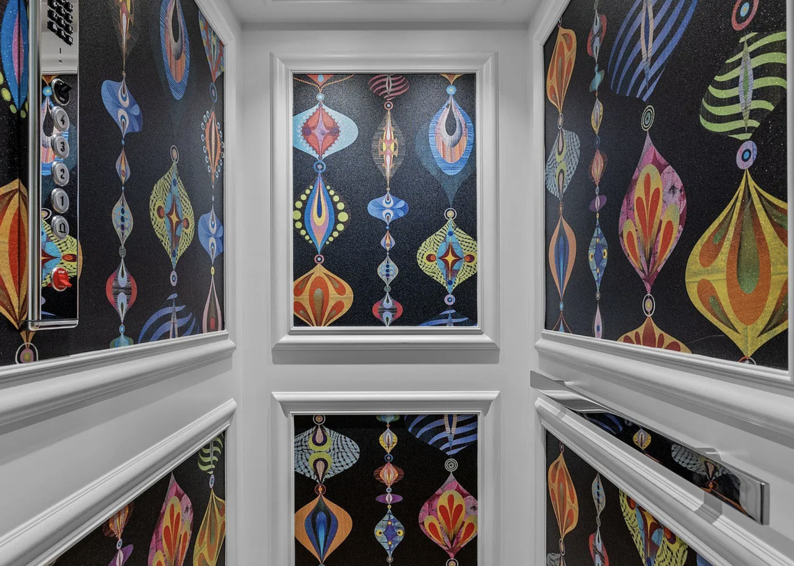 A hallway inside 222 St. Mary’s St. in Raleigh’s The Saint subdivision, which listed for $1.8 million earlier this month.