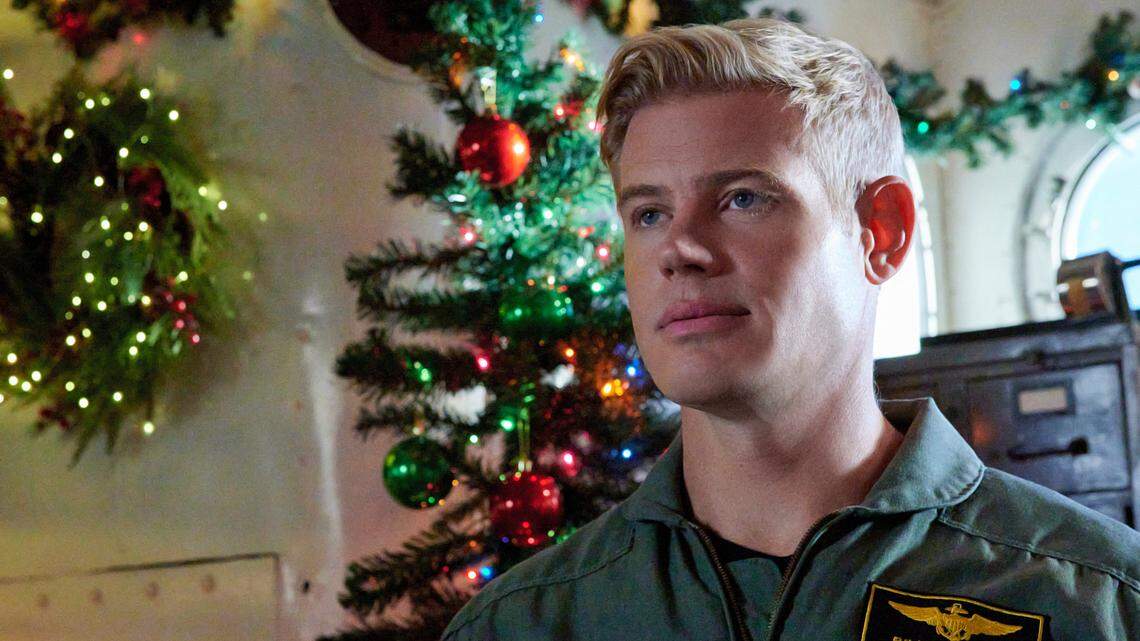 Trevor Donovan in the Hallmark movie “USS Christmas.”
