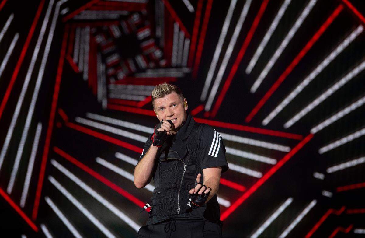 Nick Carter and Backstreet Boys in concert at Coastal Credit Union Music Park at Walnut Creek in Raleigh, N.C., Saturday night, June 25, 2022.