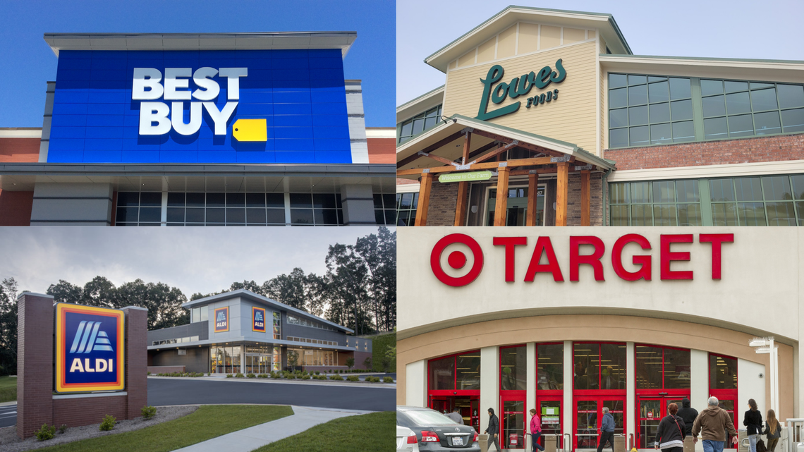 Stores around the Triangle will have adjusted hours for the Christmas holidays.