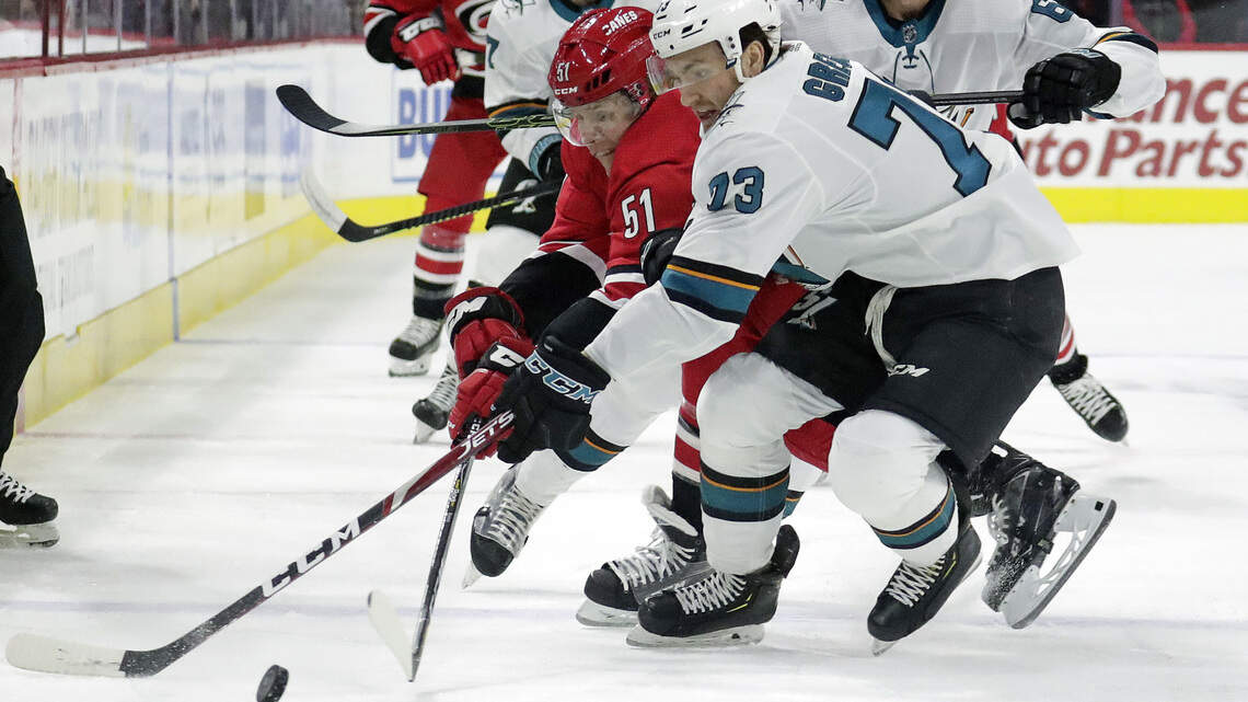 Andrei Svechnikov, Petr Mrazek star as Canes top Sharks in shootout