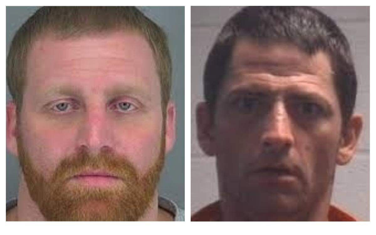 Jeffery Todd Dunn, left, was beaten and asphyxiated while behind bars at the Cleveland County jail, according to an autopsy. Kenneth Eric Darby, right, was charged with first-degree murder in Dunn’s death, The Shelby Star reported.
