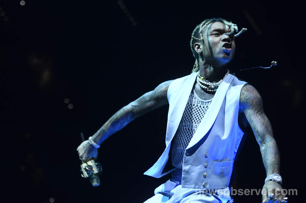 Swae Lee opens for Post Malone on the “Runaway Tour” at Raleigh, NC’s PNC Arena Thursday night Oct. 17, 2019.