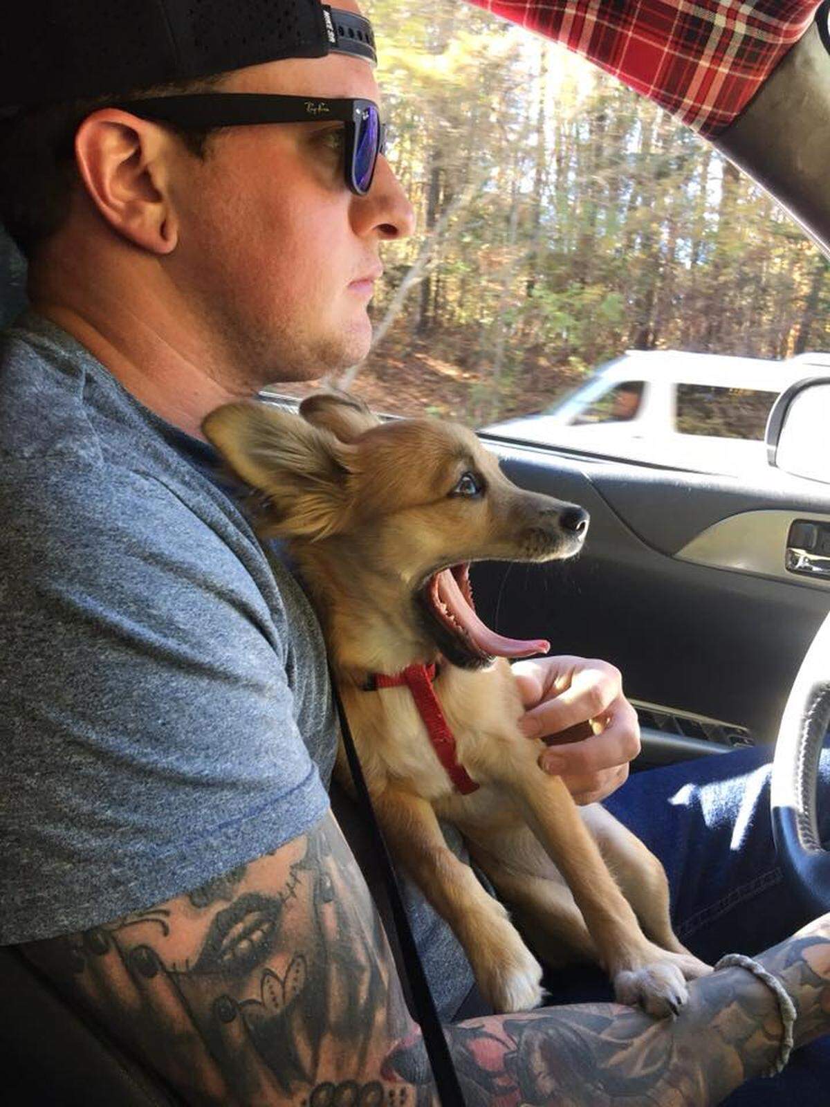 Gavin Remaley and his dog, Charlie